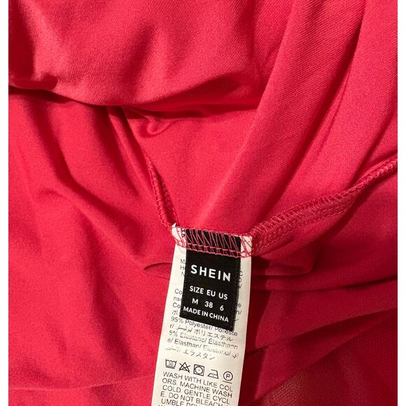 Fall Fashion Halter Tulle Pink Dress SHEIN Women’s Medium - Picture 4 of 4